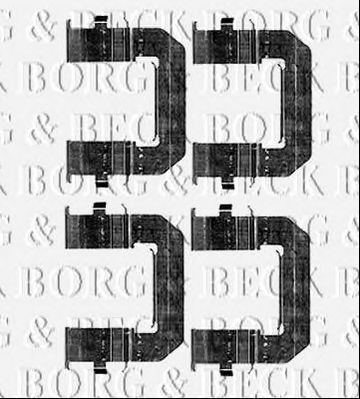 BORG & BECK bbk1213 -  Комплектующие, колодки дискового тормоза